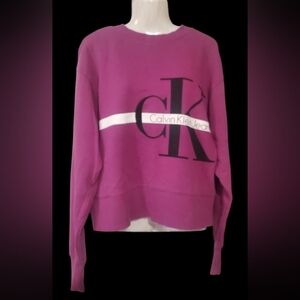 Calvin Klein Jeans Magenta Sweatshirt